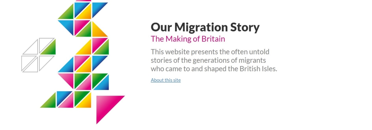 Homepage, Our Migration Story website